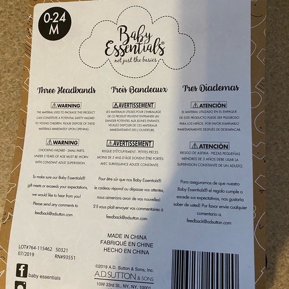 First Christmas Baby Headbands 3-pack - Picture 2 of 3